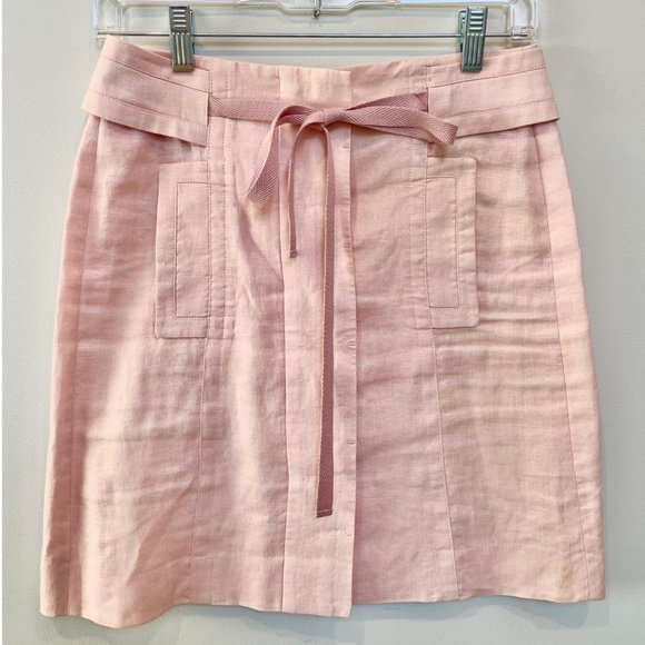 Hugo Boss High-Waisted Champagne Pink Skirt